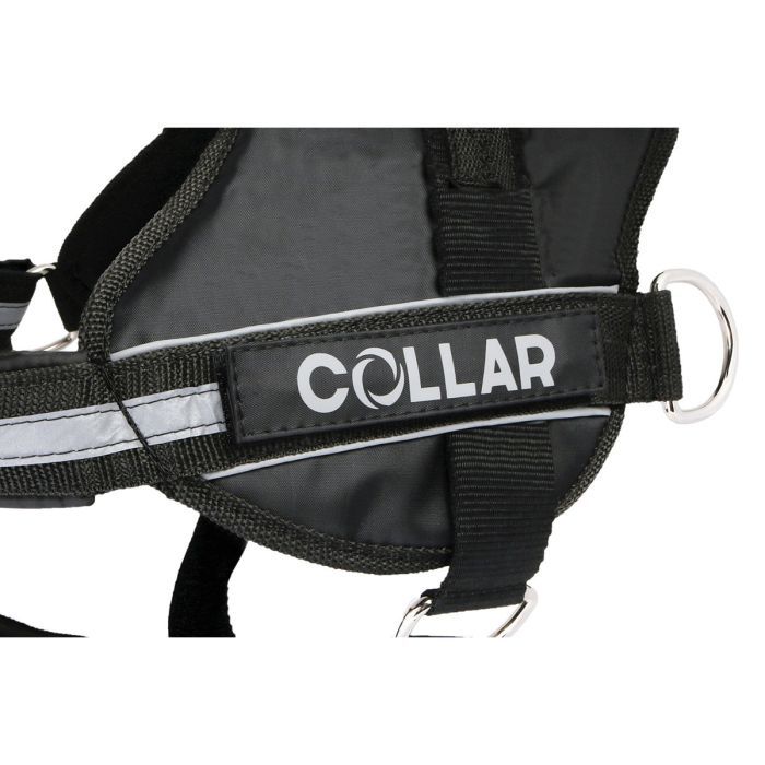 Шлея для собак Dog Extreme Police N4 з ліхтариком 70-100 см червона (07073) зображення 2