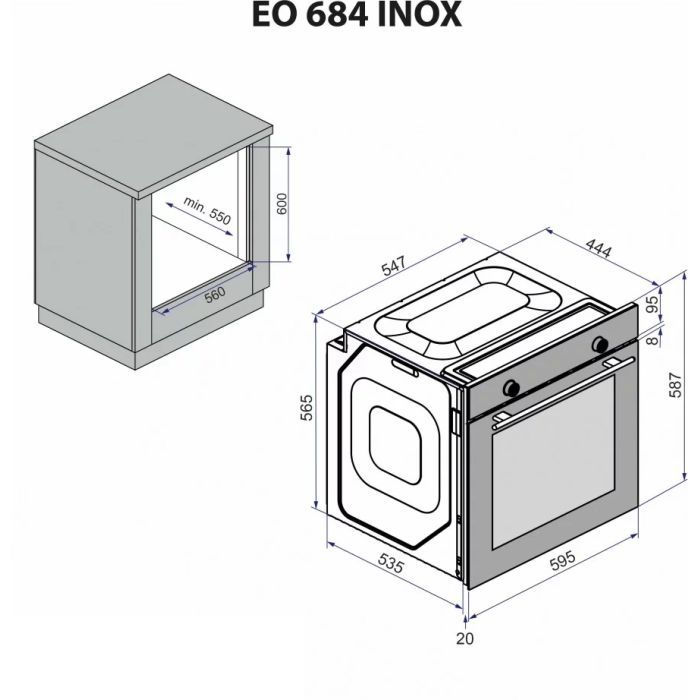 Духовой шкаф Minola EO 684 WH изображение 12