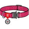 Ошейник для животных WAUDOG Nylon "Арбуз" металлическая пряжка-фастекс М (5146)