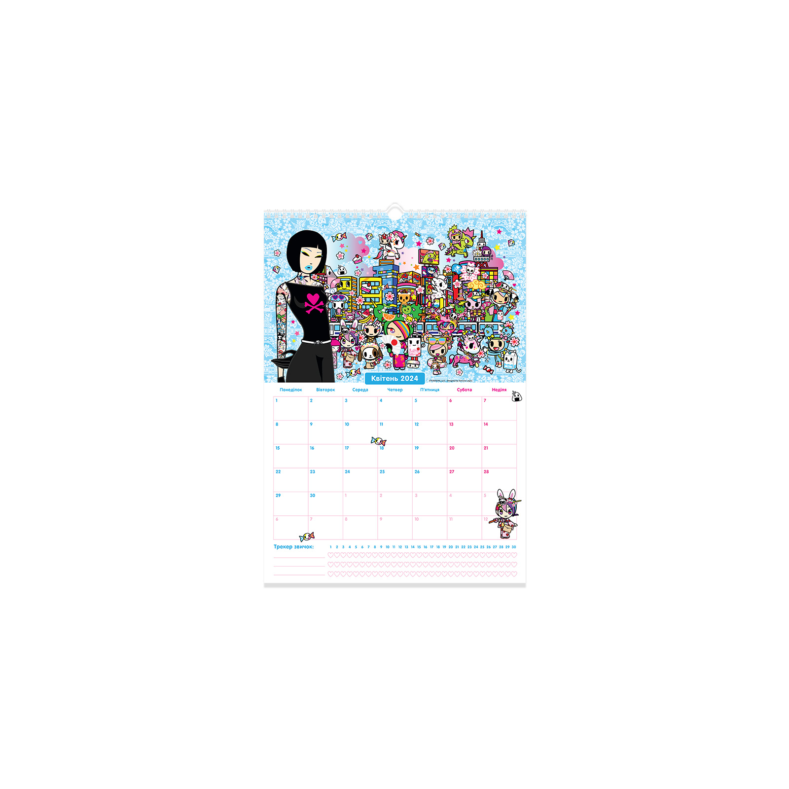 Календарь Kite планер настенный tokidoki на 2023-2024 год (TK23-440-2) изображение 11