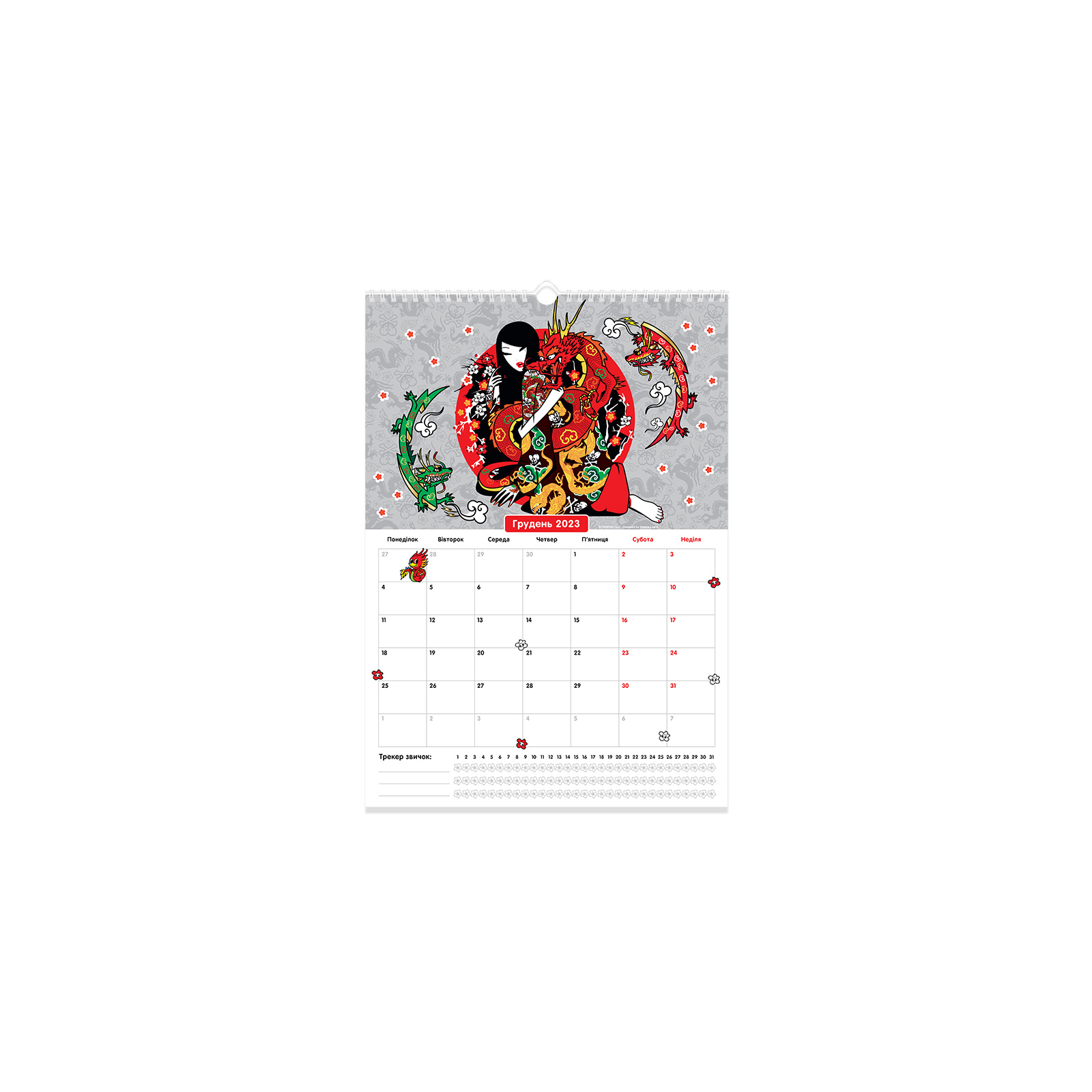 Календарь Kite планер настенный tokidoki на 2023-2024 год (TK23-440-2) изображение 7