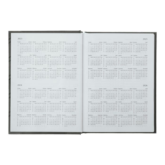 Тижневик Buromax датований 2025 MONOCHROME A5 бордовий (BM.2160-13) зображення 7
