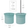Поильник-непроливайка MinikOiOi Sip+Snack (Aqua Green/Powder Grey) (101100107) изображение 2