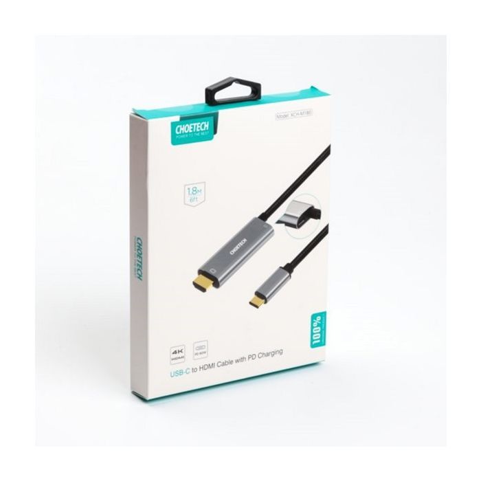 Переходник USB-C to HDMI 1.8m 4K60Hz Choetech (XCH-M180GY) изображение 8