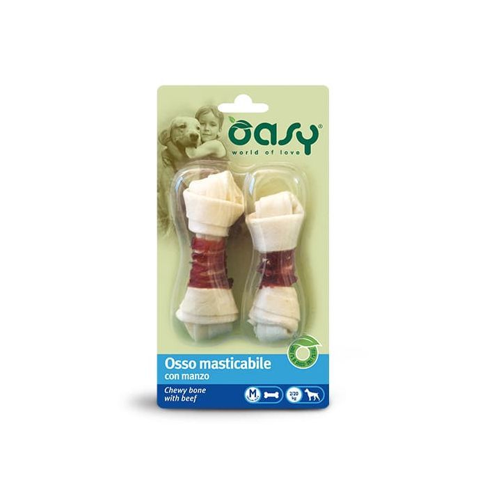 Лакомство для собак OASY Chewy Bone говядина -M- 54 г (8053017340982)