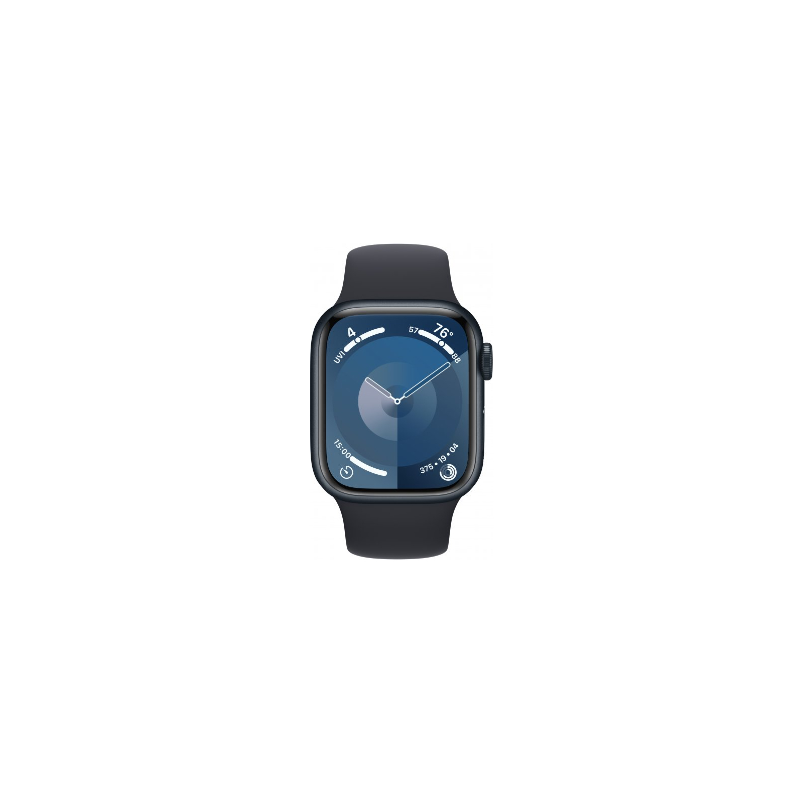 Смарт-годинник Apple Watch Series 9 GPS 41mm Midnight Aluminium Case with Midnight Sport Band - S/M (MR8W3QP/A) зображення 2