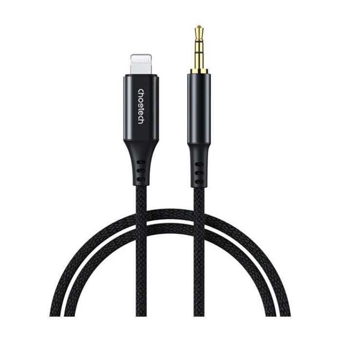 Кабель мультимедійний AUX Lightning to TRS Audio 3.5mm M/M 1.0m Choetech (AUX007)