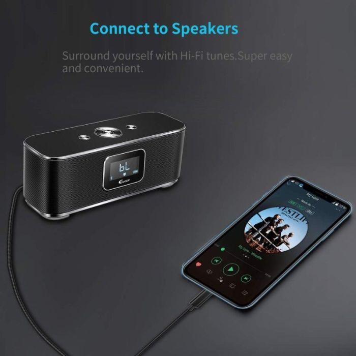 Кабель мультимедійний AUX Lightning to TRS Audio 3.5mm M/M 1.0m Choetech (AUX007) зображення 2