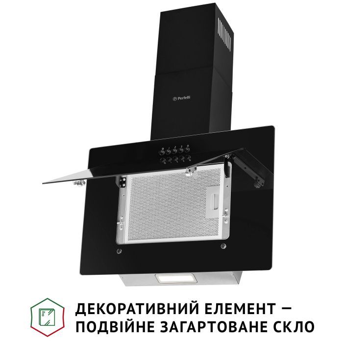 Витяжка кухонна Perfelli DN 6142 BL LED зображення 3