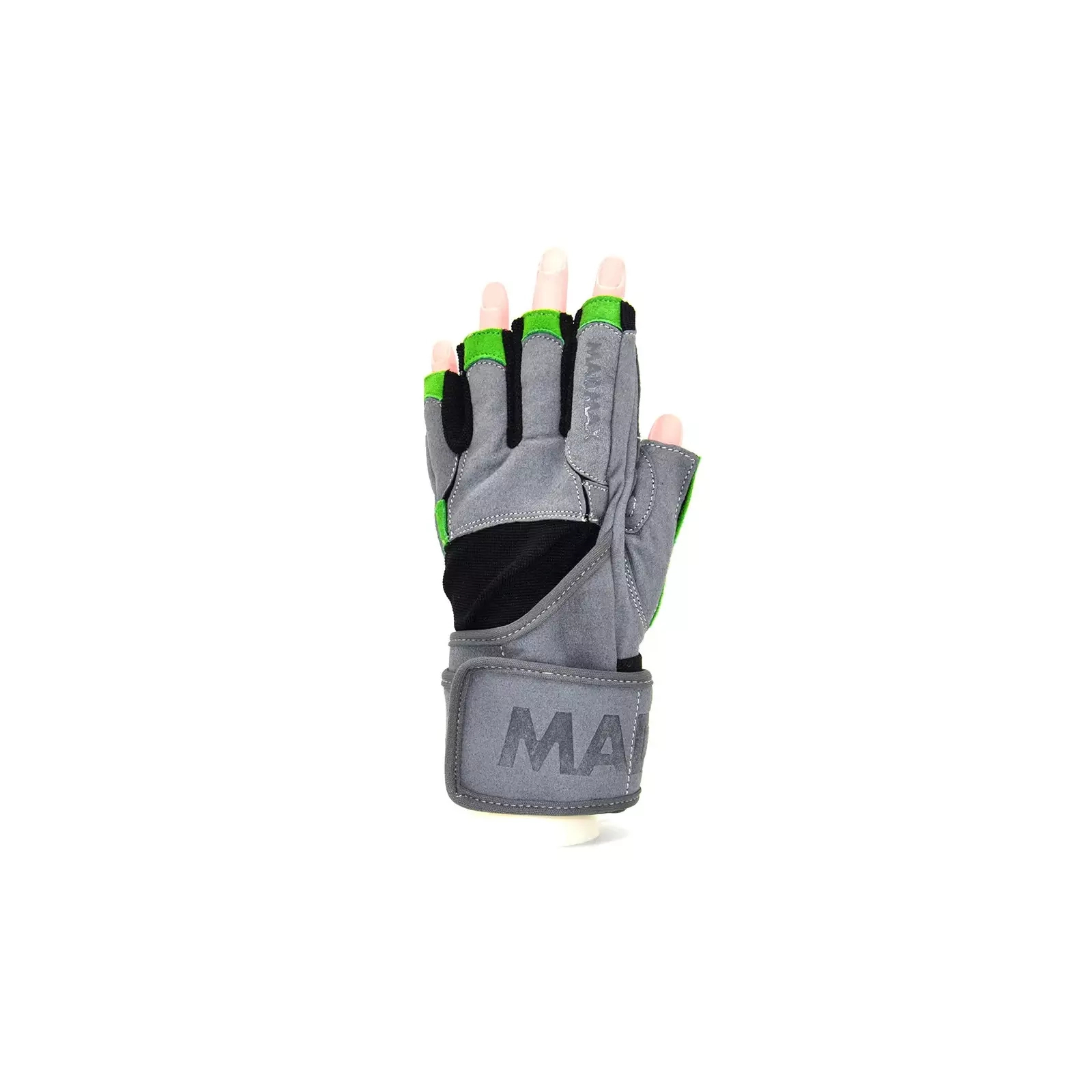 Перчатки для фитнеса MadMax MFG-860 Wild Grey/Green M (MFG-860_M) изображение 2