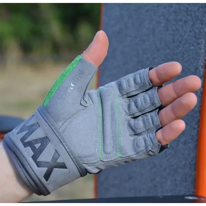 Перчатки для фитнеса MadMax MFG-860 Wild Grey/Green XL (MFG-860_XL) изображение 4