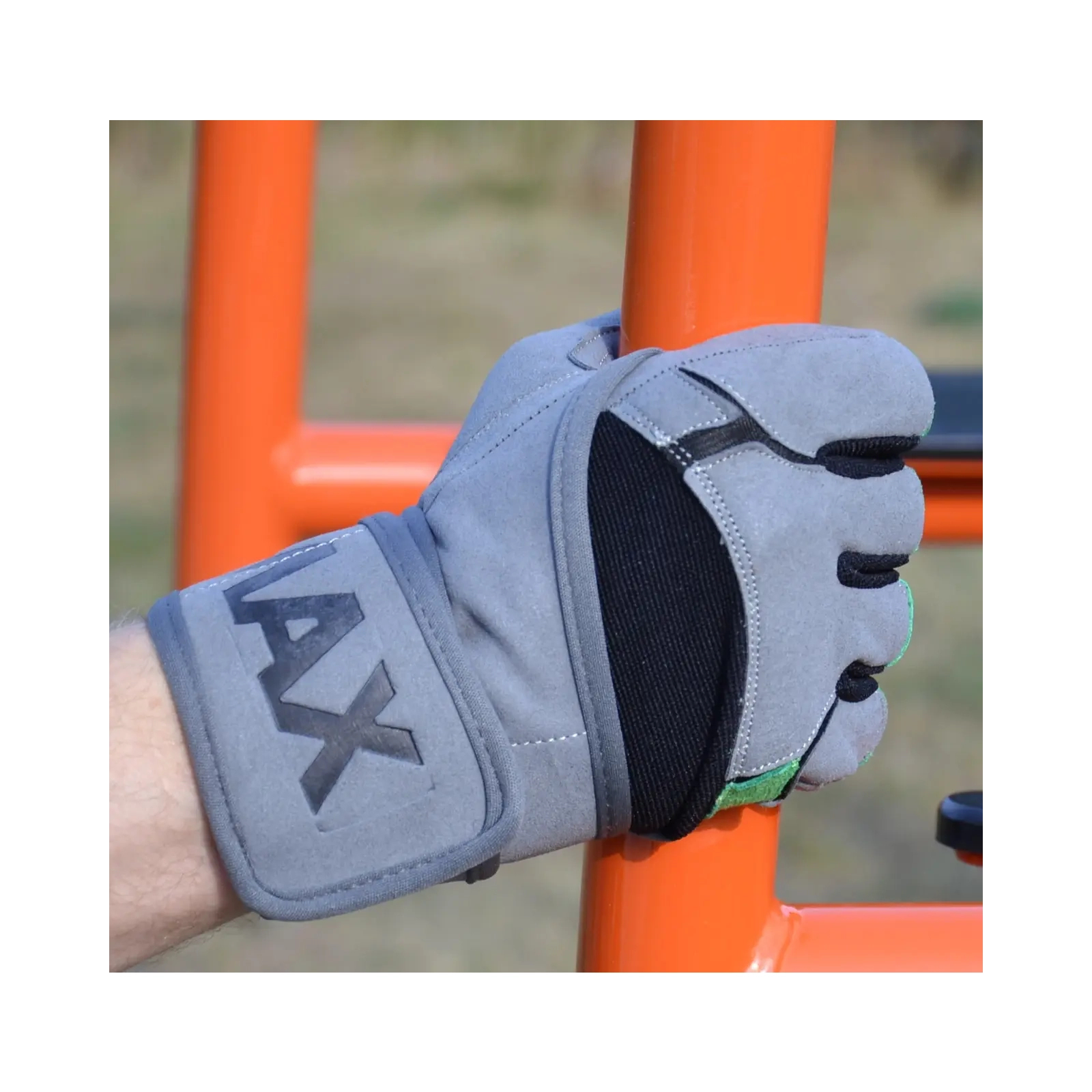 Перчатки для фитнеса MadMax MFG-860 Wild Grey/Green L (MFG-860_L) изображение 6