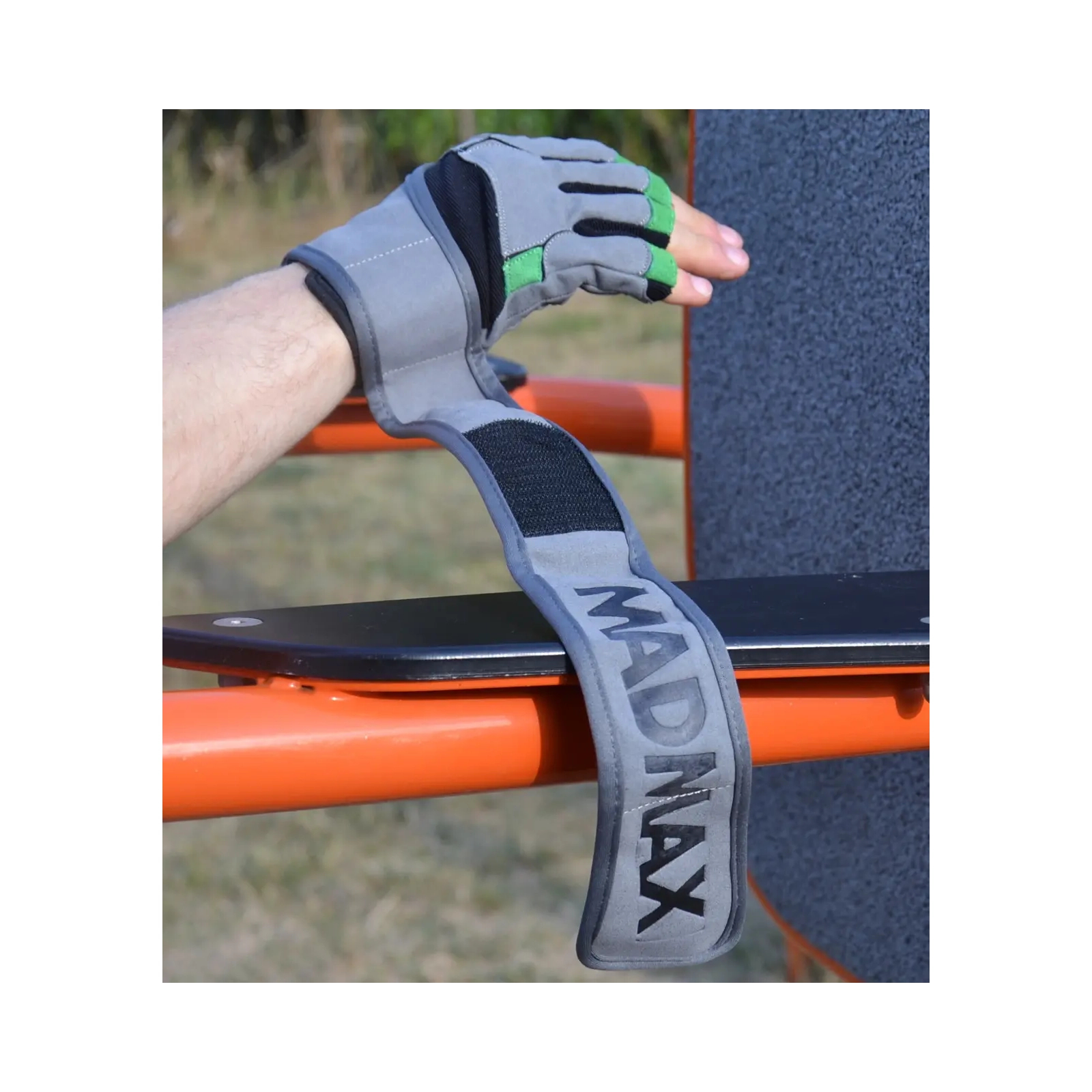 Перчатки для фитнеса MadMax MFG-860 Wild Grey/Green L (MFG-860_L) изображение 9