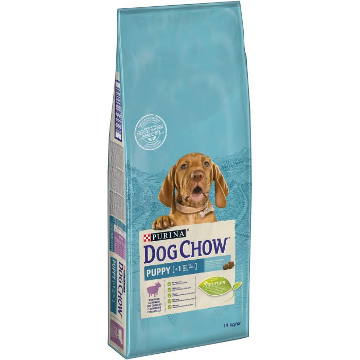 Сухой корм для собак Purina Dog Chow Puppy Lamb со вкусом ягненка 14 кг (7613034487872)