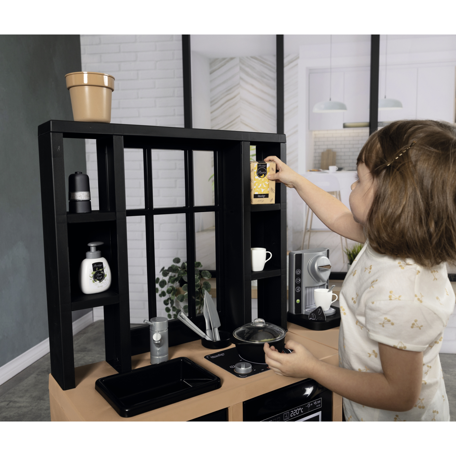 Игровой набор Smoby Интерактивная кухня Лофт с кофеваркой, аксессуарами и звуковым эффектом (312600) изображение 9