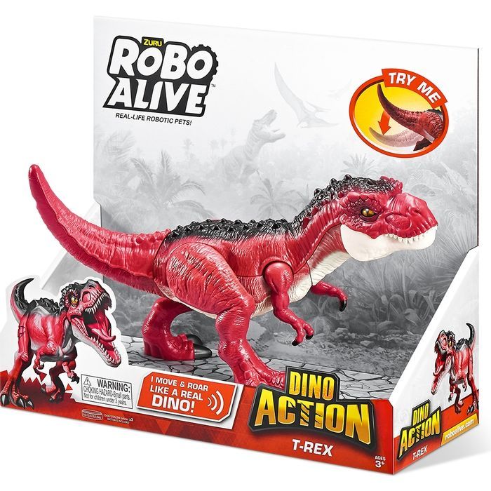 Интерактивная игрушка Pets & Robo Alive серии Dino Action - Тираннозавр (7171) изображение 7