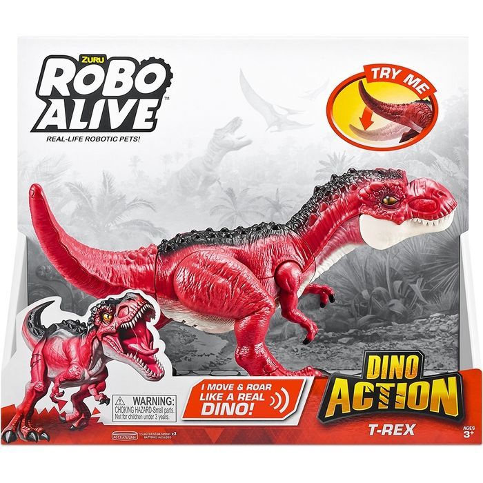 Интерактивная игрушка Pets & Robo Alive серии Dino Action - Тираннозавр (7171) изображение 8