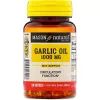 Трави Mason Natural Часникова олія 1000 мг, Garlic Oil, 100 гелевих капсул (MAV-06991)
