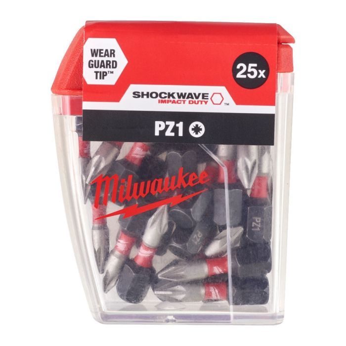 Набір біт Milwaukee SHOCKWAVE, PZ1, 25мм, 25шт (4932430861) зображення 3