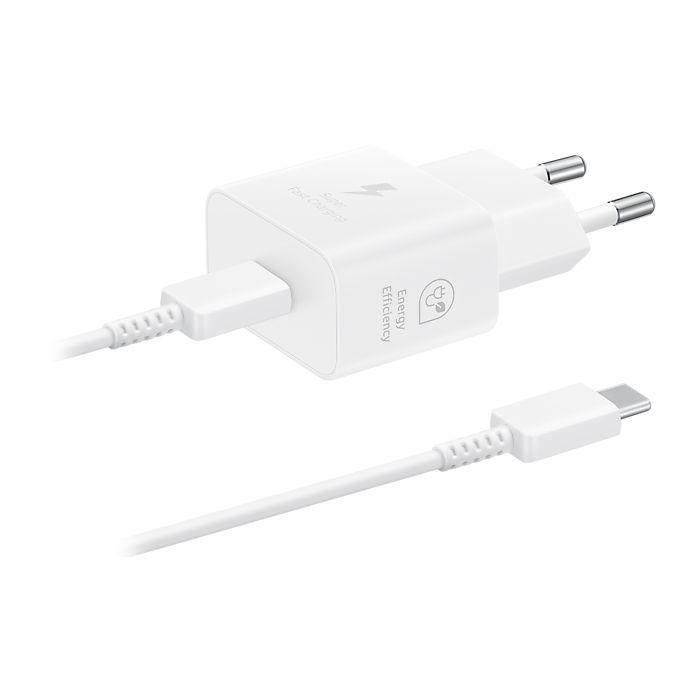 Зарядний пристрій Samsung 25W Power Adapter (w C to C Cable) White (EP-T2510XWEGEU)
