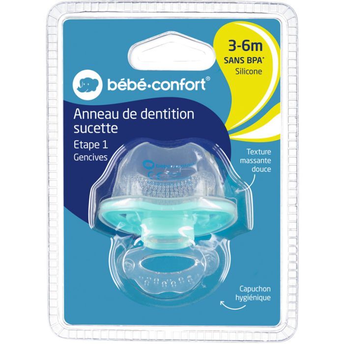 Пустышка Bebe Confort прорезыватель для зубов (Mineral Blue) (3104205200) изображение 2