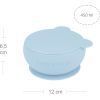 Тарелка детская MinikOiOi Bowly глубокая с крышкой на присоске Mineral Blue (101080003) изображение 3