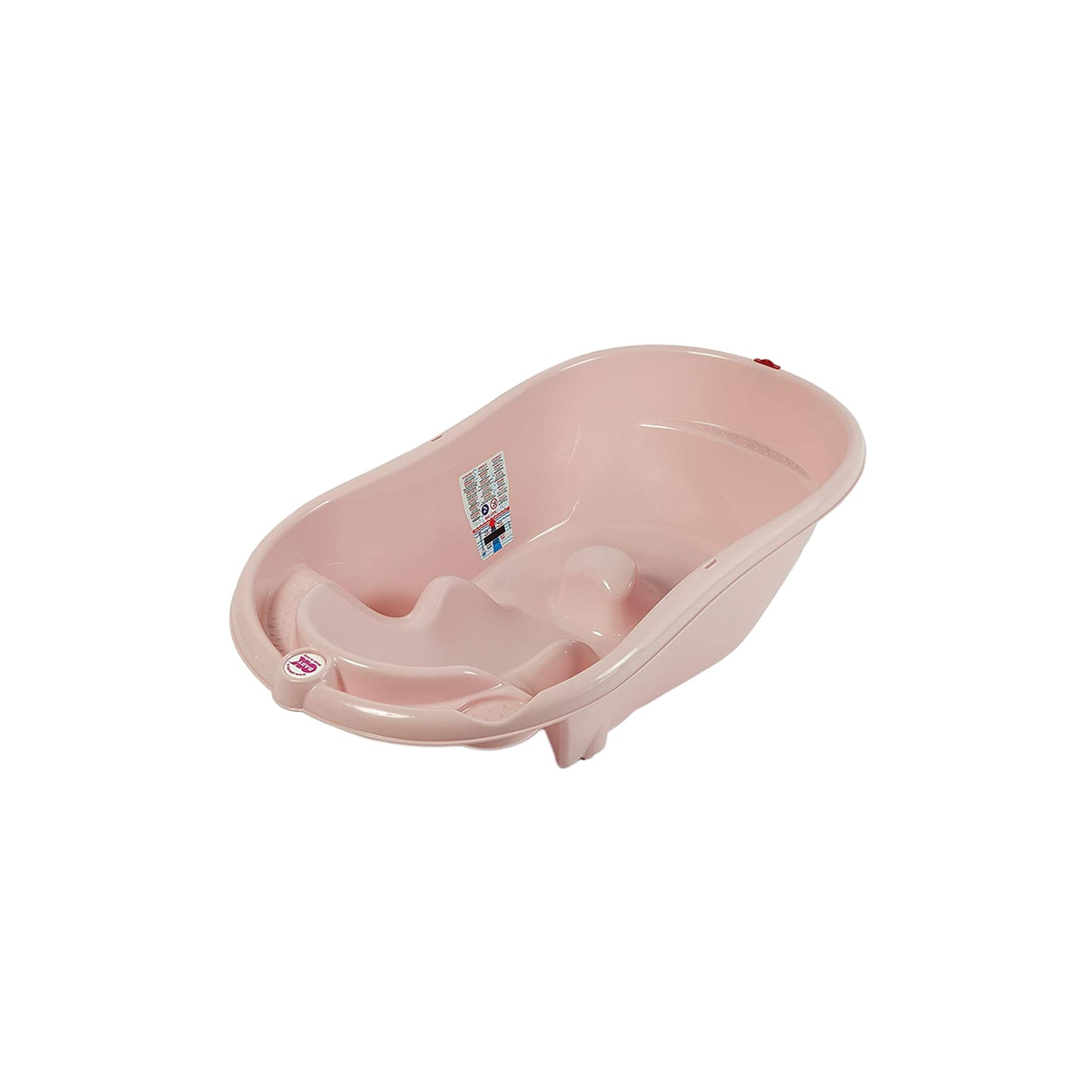 Ванночка Ok Baby с анатомической горкой и термодатчиком (белый) (38231600)