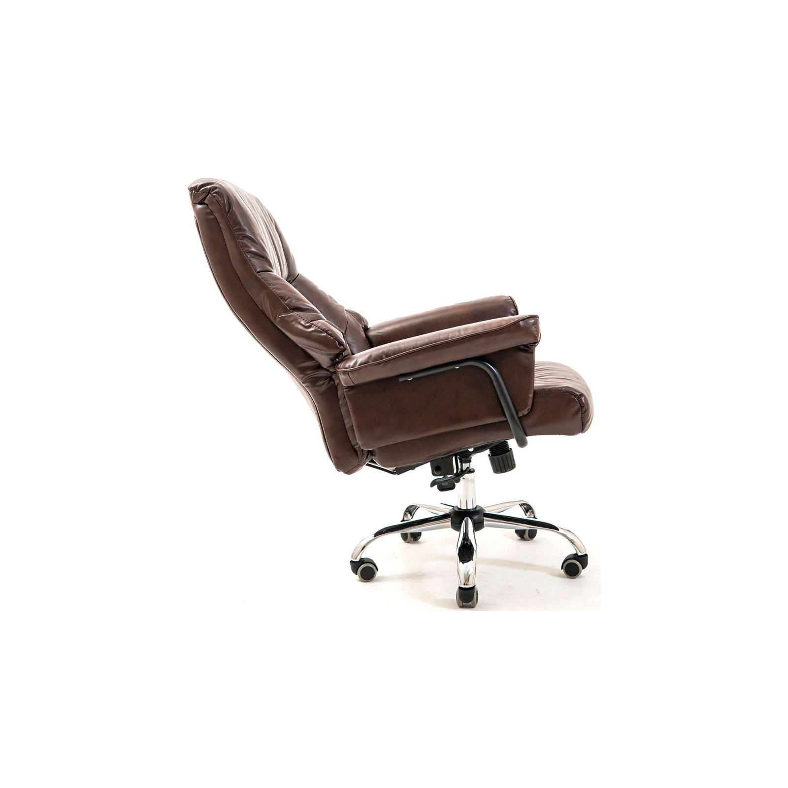 Офісне крісло Richman Конгрес Хром M-2 Широкий (Anyfix Wide) Шкіра Люкс Чорна (IM0000009) зображення 5