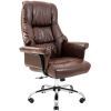 Офисное кресло Richman Конгресс Хром M-2 Широкий (Anyfix Wide) Кожа Люкс Коричневая (ADD0001832)