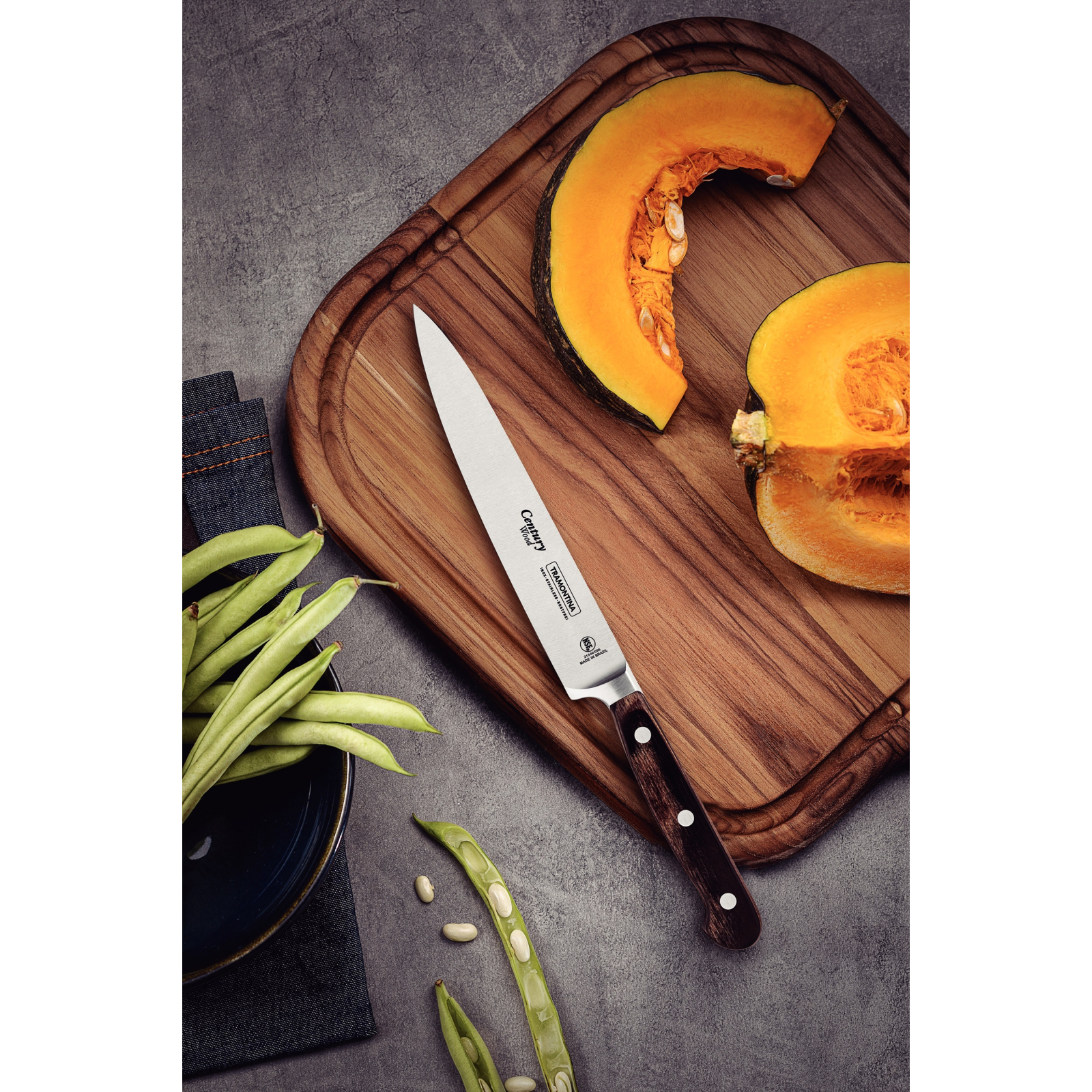 Кухонный нож Tramontina Century Wood універсальний 203 мм (21540/198) изображение 3
