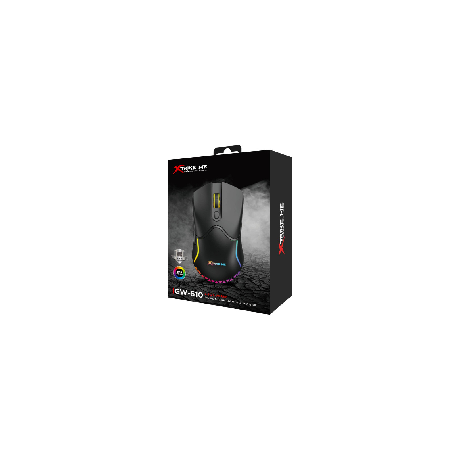 Мишка Xtrike ME GW-610 Wireless RGB Black (GW-610) зображення 7