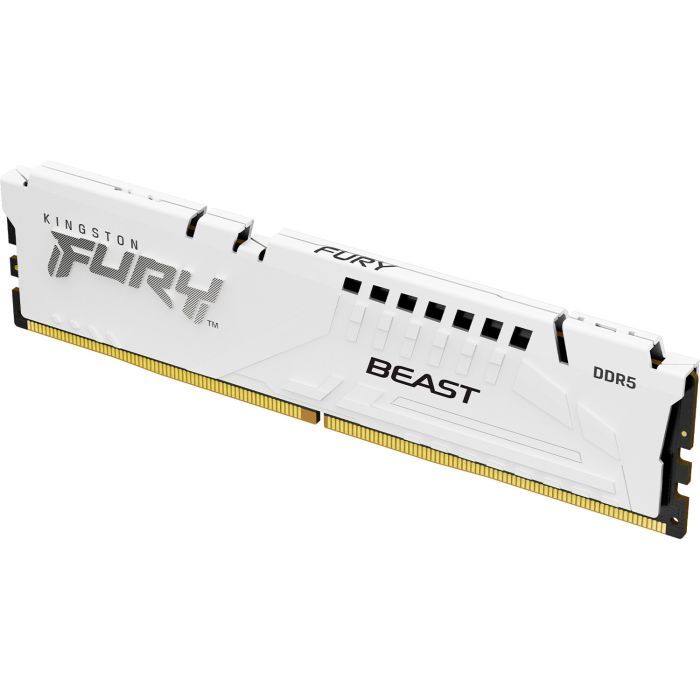 Модуль пам'яті для комп'ютера DDR5 16GB 5600 MHz FURY Beast White Kingston Fury (ex.HyperX) (KF556C36BWE-16) зображення 2
