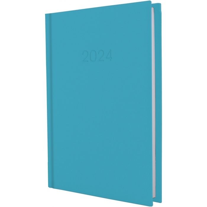 Еженедельник Economix датированный 2024 SATIN синий, А5 (E21612-02)