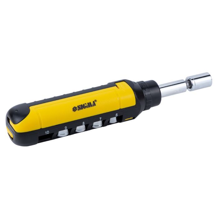 Набор отверток Sigma с реверсом + насадки торцевые и биты 1/4" 13шт CrV (4001931) изображение 6