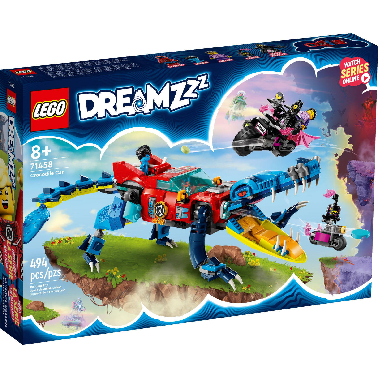 Конструктор LEGO DREAMZzz Автомобиль Крокодил 494 детали (71458)