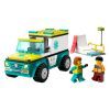 Конструктор LEGO City Карета швидкої допомоги й сноубордист 79 деталей (60403) зображення 2