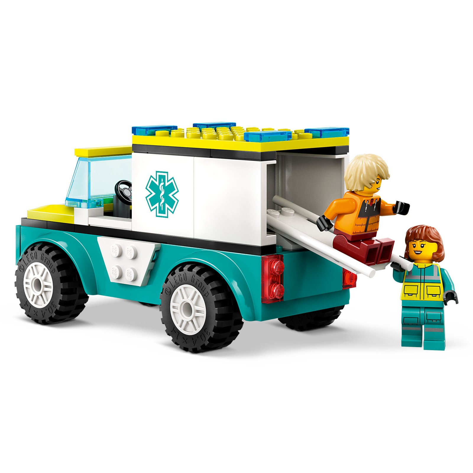 Конструктор LEGO City Карета скорой помощи и сноубордист 79 деталей (60403) изображение 3