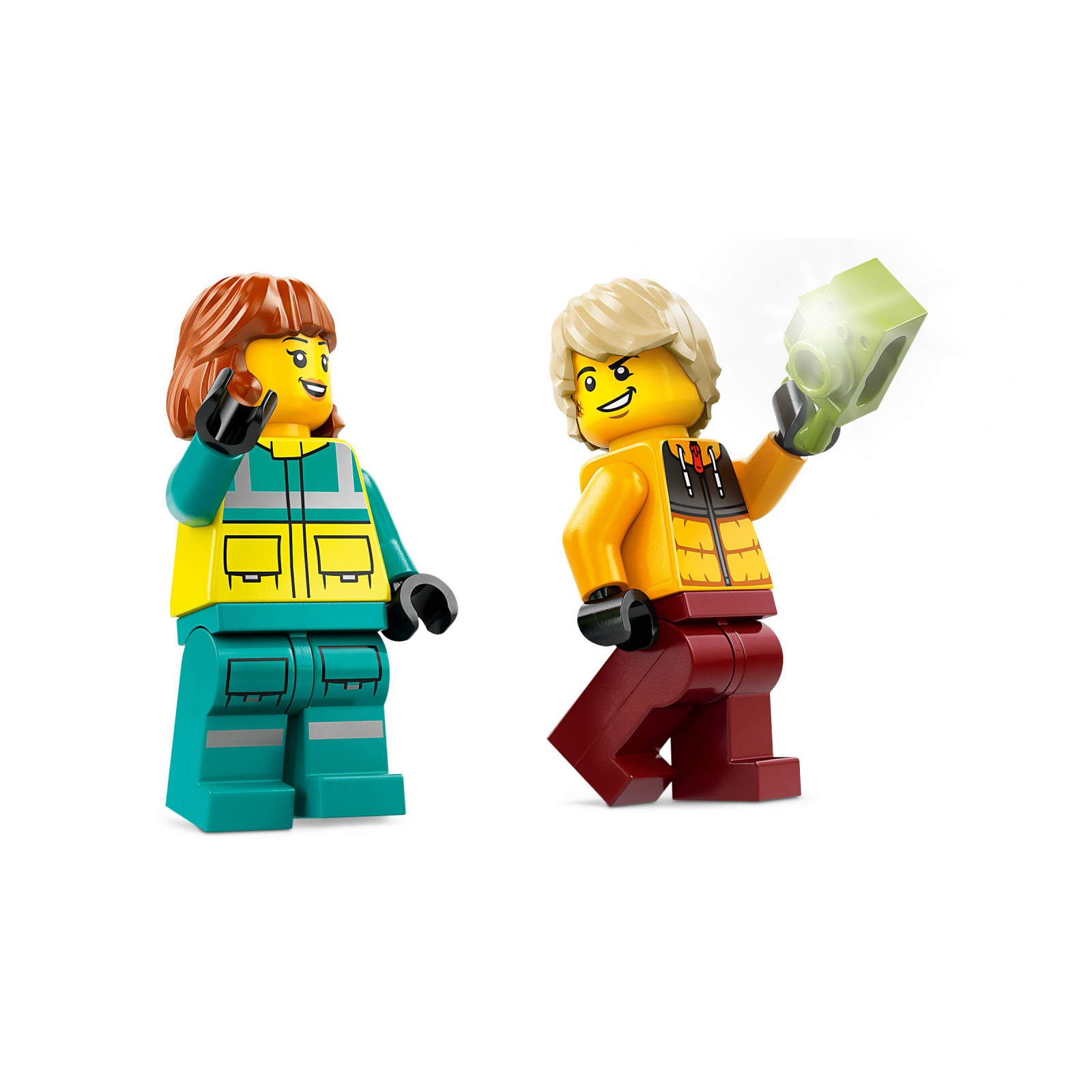 Конструктор LEGO City Карета скорой помощи и сноубордист 79 деталей (60403) изображение 5