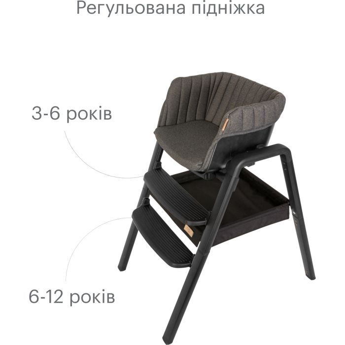 Стілець для годування Tutti Bambini 7 в 1 Nova чорний (611010/9999) зображення 7
