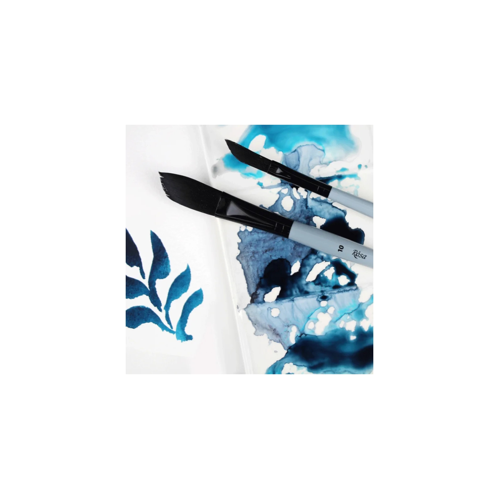 Кисточка для рисования Rosa Синтетика саблевидная плоская, даггер, STREAM 143, № 10 (4823098517269) изображение 5