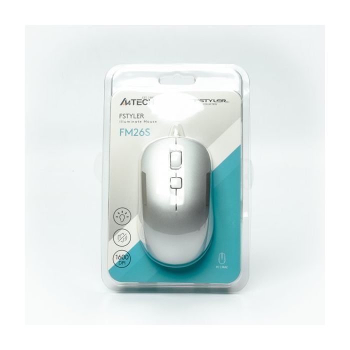 Мышка A4Tech FM26S USB Icy White (4711421993562) изображение 11