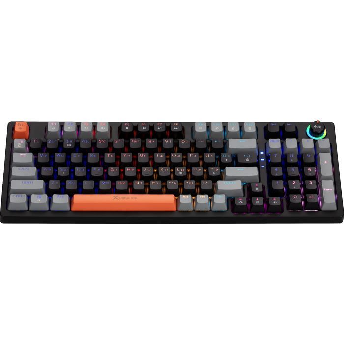 Клавиатура Xtrike ME GK-987 RGB Mechanical USB UA Black/Grey (GK-987GGRUA) изображение 3
