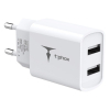 Зарядное устройство T-Phox TC-224 Pocket Dual USB White (TC-224 (W)) изображение 2