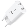 Зарядний пристрій T-Phox TC-224 Pocket Dual USB White (TC-224 (W))