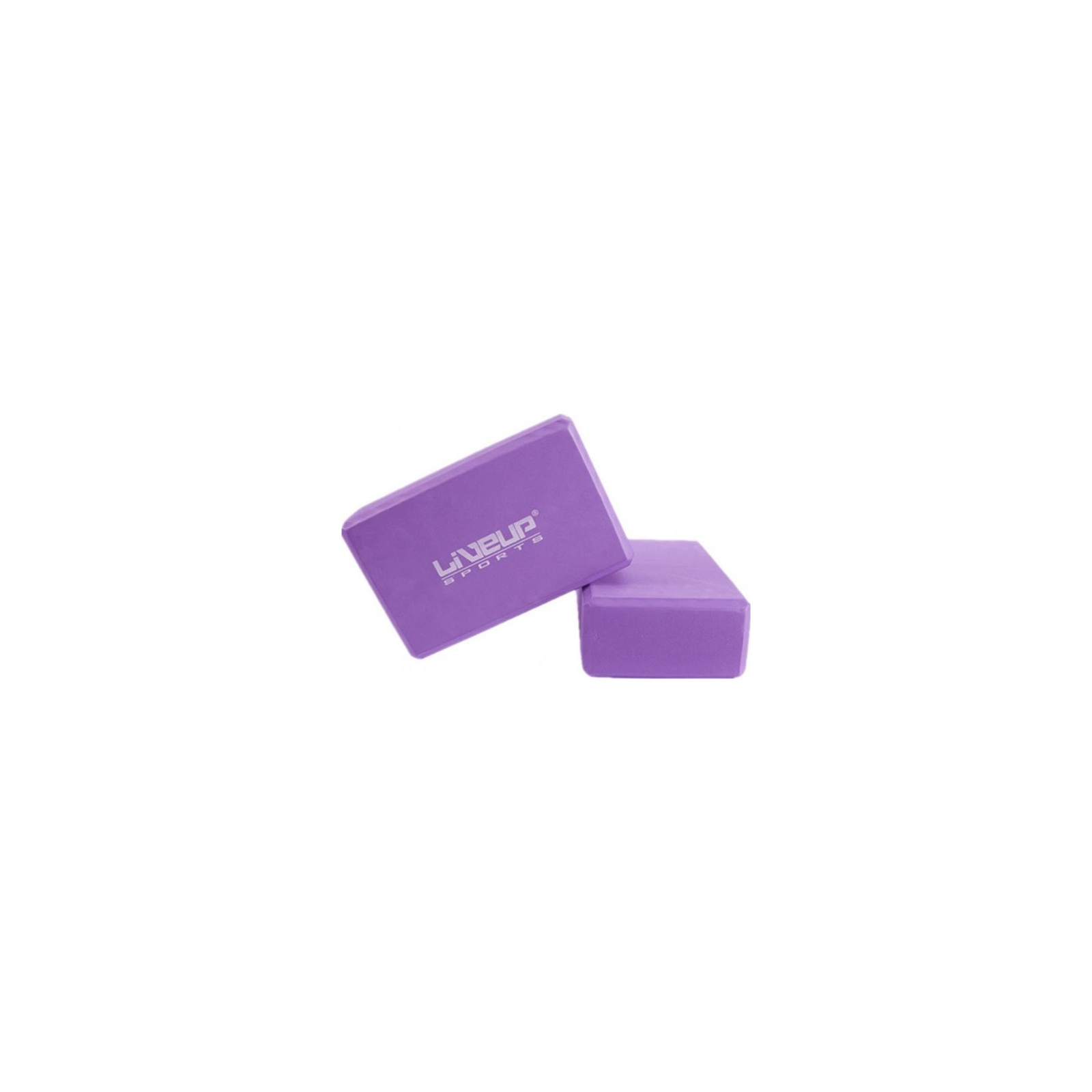 Блок для йоги LiveUp EVA Brick Уні 22,9 x 15,2 x 7,6см Фіолетовий (LS3233A-p) изображение 2