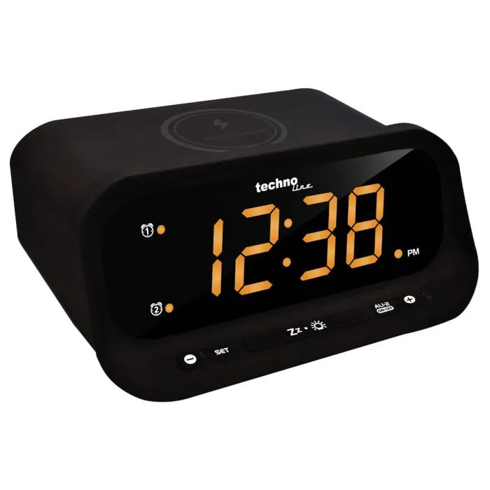 Настільний годинник Technoline WT477 Wireless Mobile Charging Black (DAS302477) зображення 3