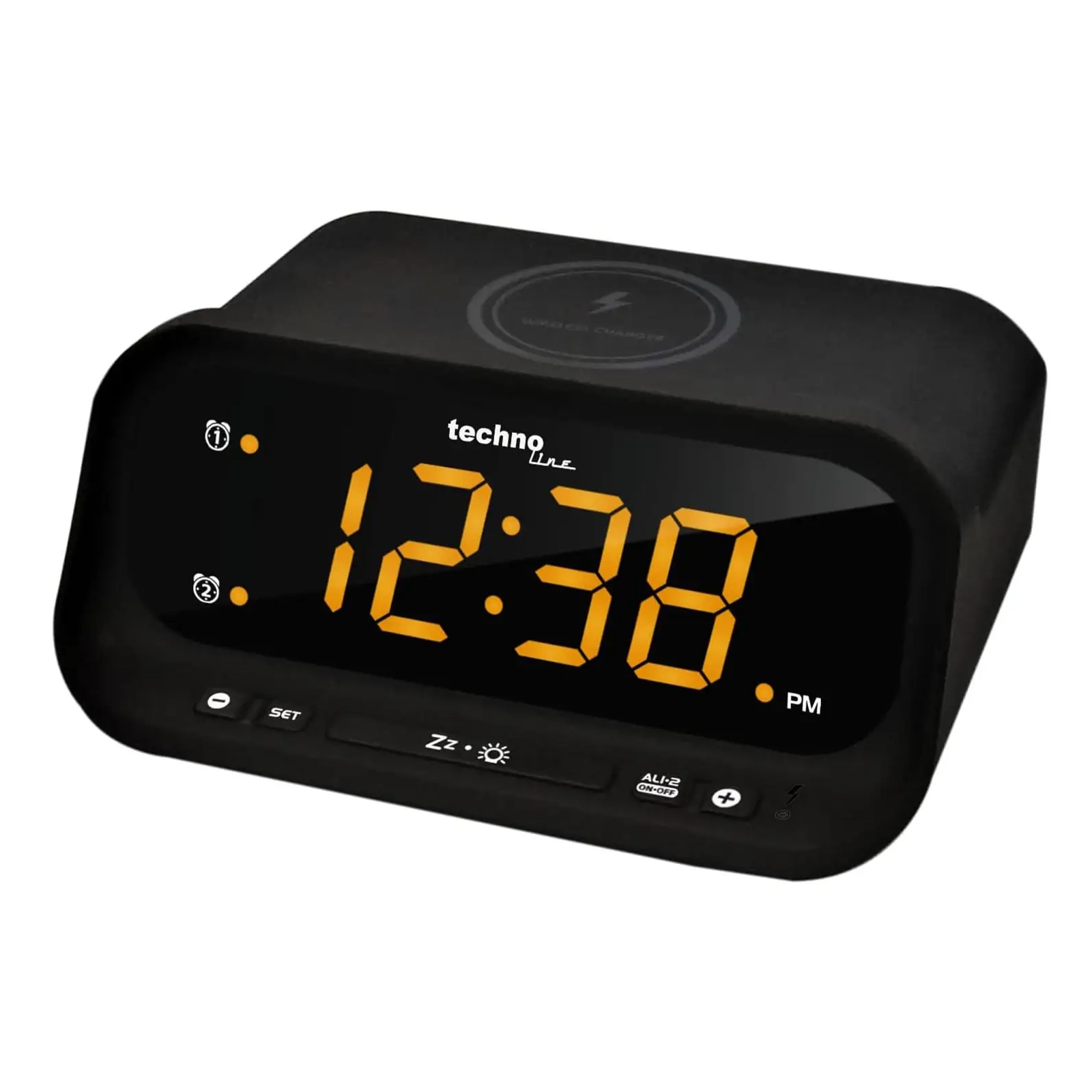 Настольные часы Technoline WT477 Wireless Mobile Charging Black (DAS302477) изображение 4