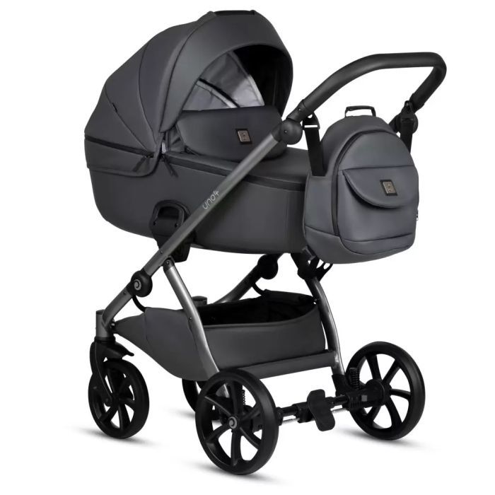 Коляска TUTIS Uno5 plus LEATHER COLLECTION Black Sesame (1402168) изображение 2