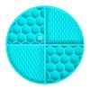 Універсальний посуд для тварин WAUDOG Silicone Килимок для злизування 21х21х3 см блакитний (23502) зображення 3