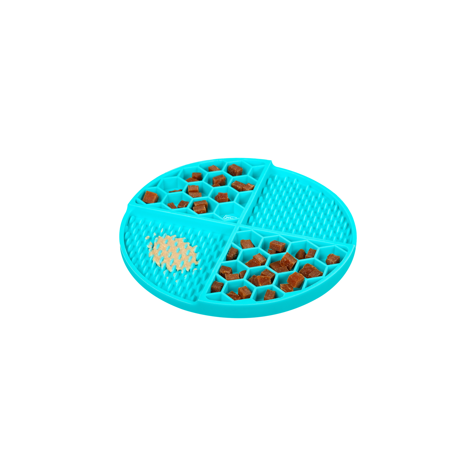 Универсальная посуда для животных WAUDOG Silicone Коврик для слизи 21х21х3 см голубой (23502) изображение 4